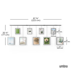 Exhibit Wall Picture Frames, Set of 9