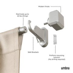 Geo Pinpoint Curtain Rod