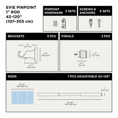Evie Pinpoint Curtain Rod