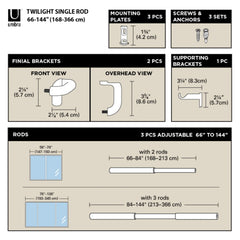 Twilight Blackout Curtain Rod