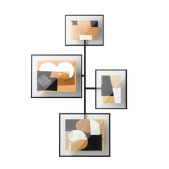 Flute Wall Picture Frames, Set of 4