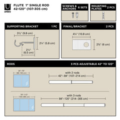 Flute Curtain Rod