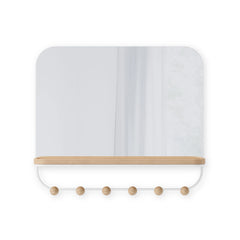 Estique Mirror with Hooks