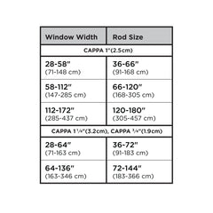 Cappa Double Curtain Rod